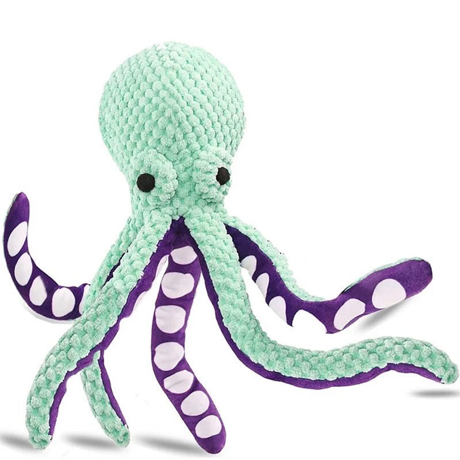 Interactive Plush Octopus Dog Toy - Soft Squeaky Chew Toy for Dogs | Durable & Fun Companion Toy