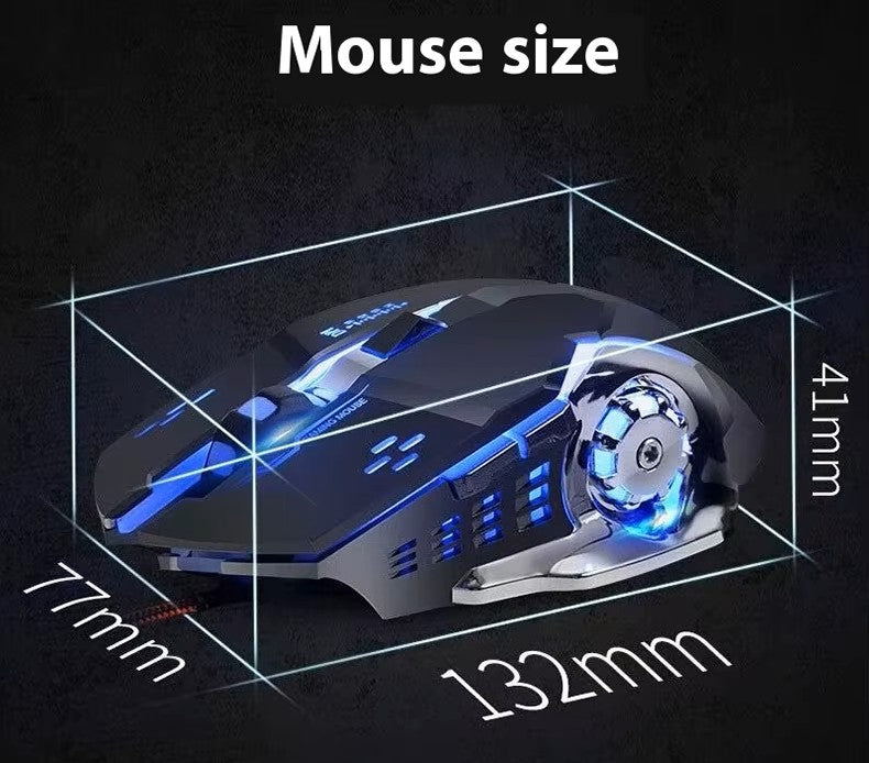 OBAME Rechargeable Wireless Gaming Mouse | Silent Bluetooth RGB Mouse with USB Receiver