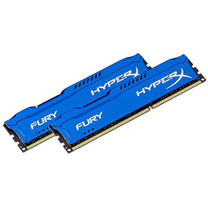 Fury x Hyper DDR3 Desktop RAM Kit — 8GB (2×4GB) / 16GB (2×8GB) | 1333/1600/1866MHz | 240-Pin DIMM
