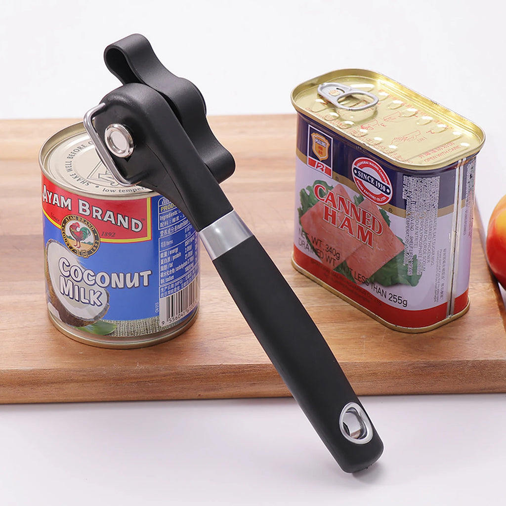 Ergonomic Safety Can Opener|SmoothEdge Manual Tin Opener for Effortless Kitchen Use