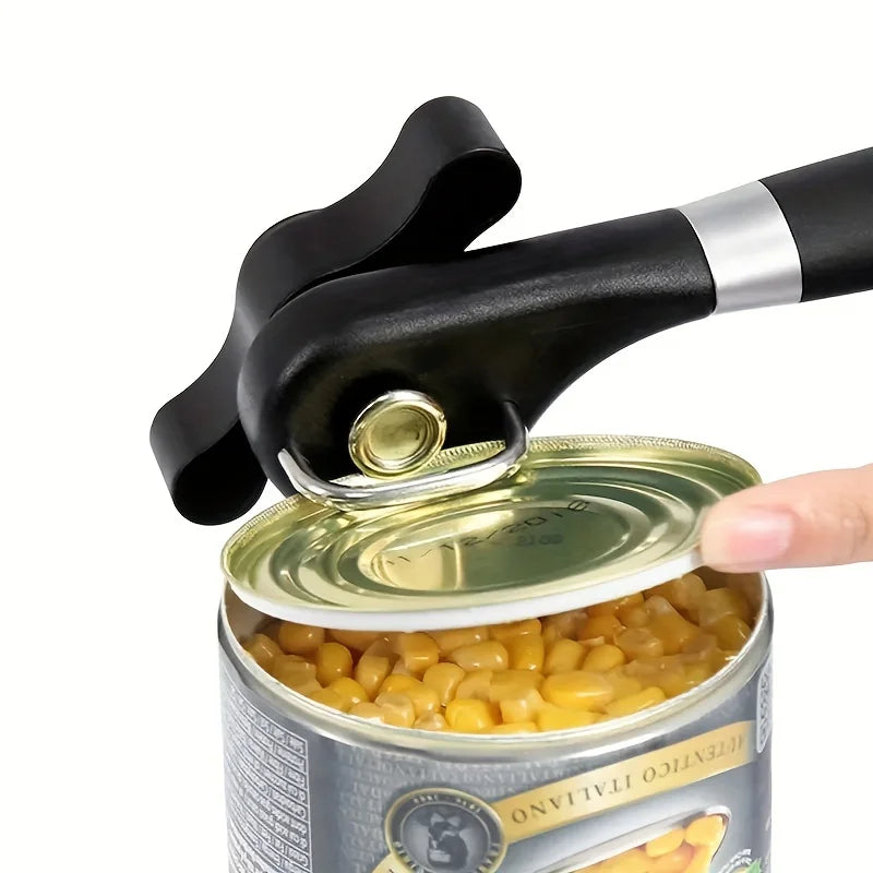Ergonomic Safety Can Opener|SmoothEdge Manual Tin Opener for Effortless Kitchen Use