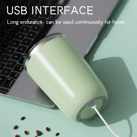 Automatic Self-Stirring Magnetic Mug - Stainless Steel Coffee & Milk Mixing Cup With USB Portable