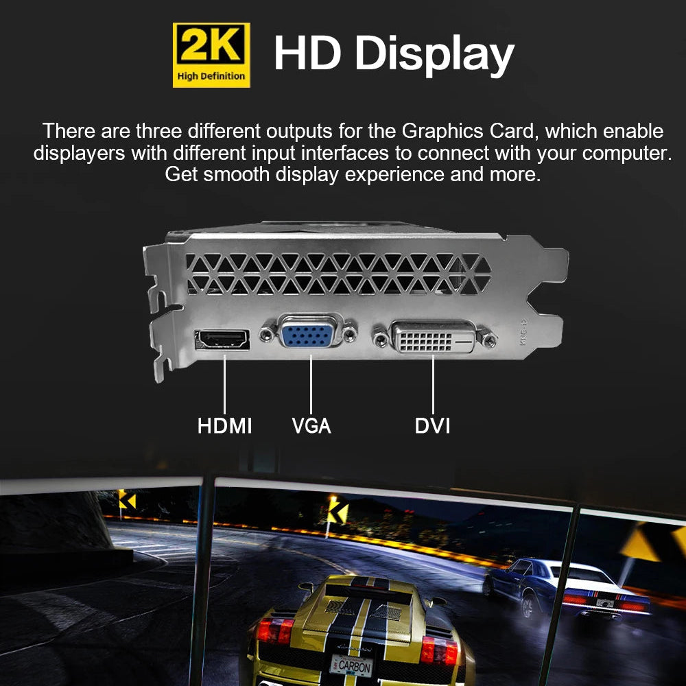 MLLSE GTX 750Ti 4GB GDDR5 Graphics Card | 128-Bit | HDMI DVI VGA | PCI-E 3.0 Gaming GPU