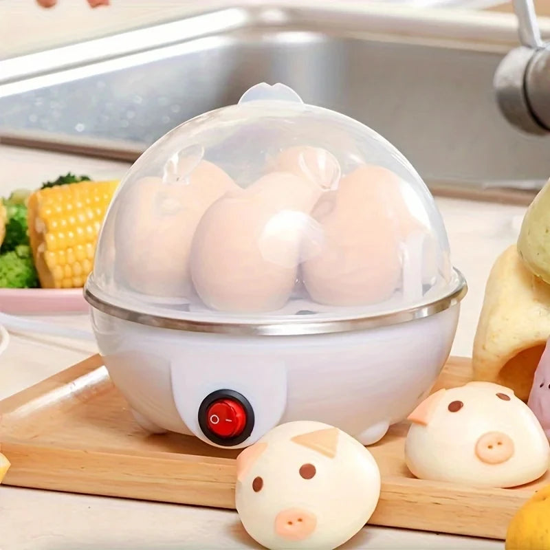Automatic 7-Egg Cooker - Multi-Functional, steam, Boil & Custard Maker, Auto Power-Off