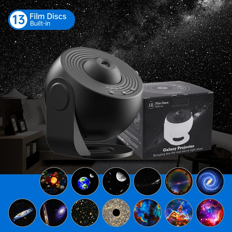 Galaxy Star Projector | 360° Rotating Night Light