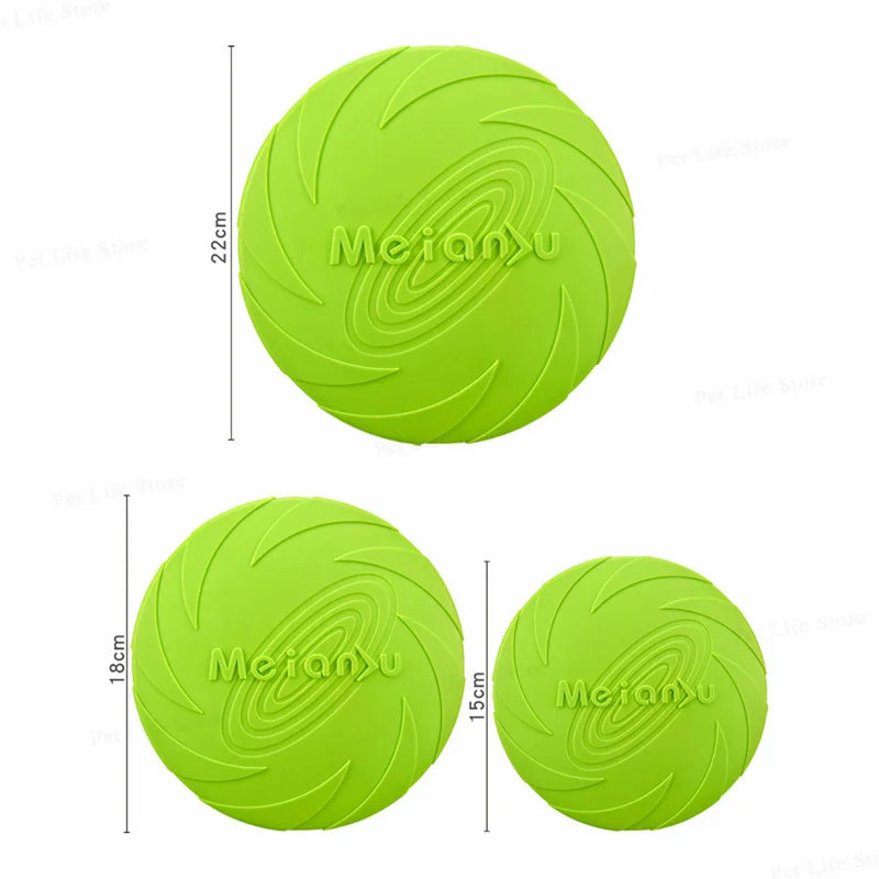 Durable Flying Disc Dog Toy - Bite-Resistant Frisbee for Outdoor Play & Puppy Training | Soft, Safe & Interactive