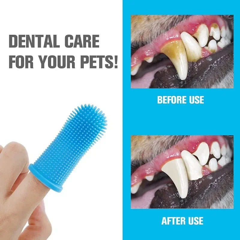 Keep Your Pup's Smile Bright - Super Soft Pet Finger Toothbrush