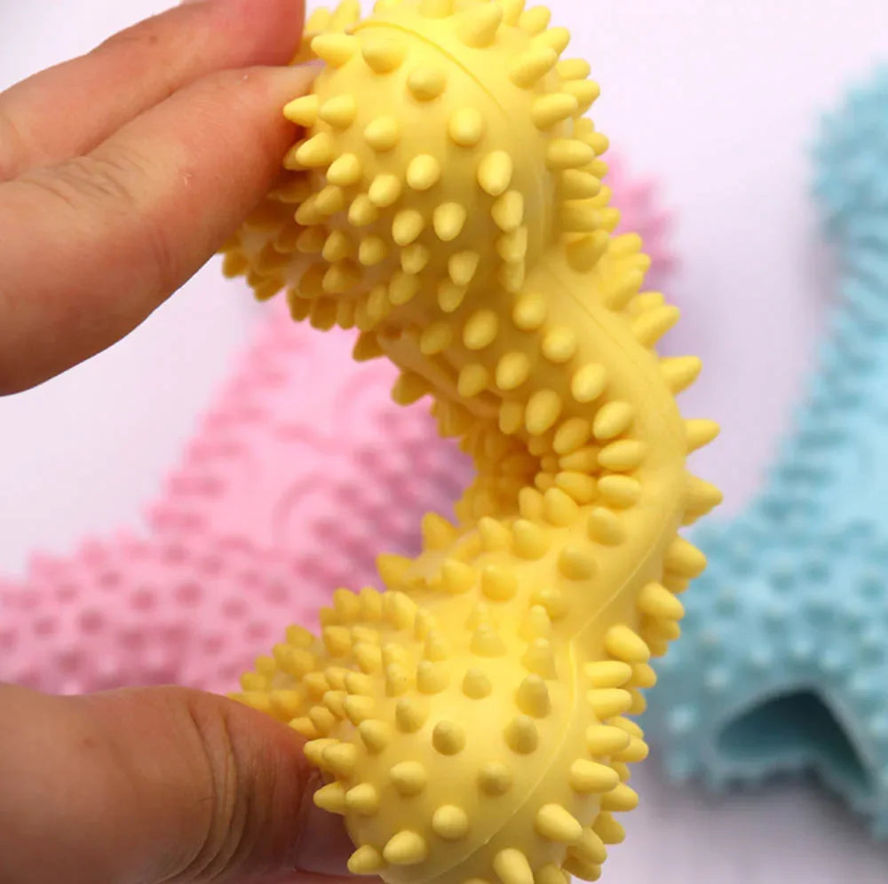 Durable Dog Chew Toy for Small Dogs | Indestructible Teeth Cleaning & Training Toy – Tough Rubber Pet Supply