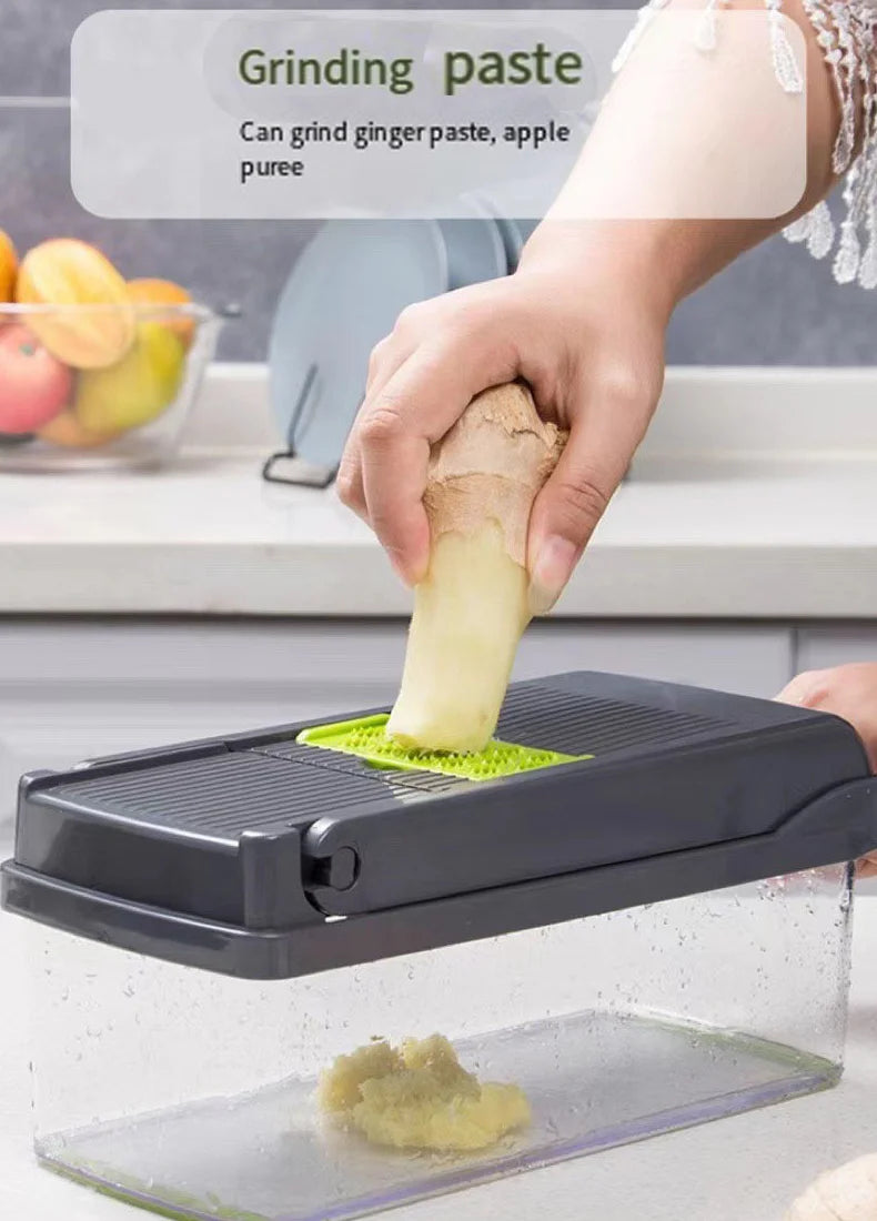 14/16 in 1 Multifunction Vegetable Chopper, Slicer, Dicer & Gater for Effortless Meal Prep