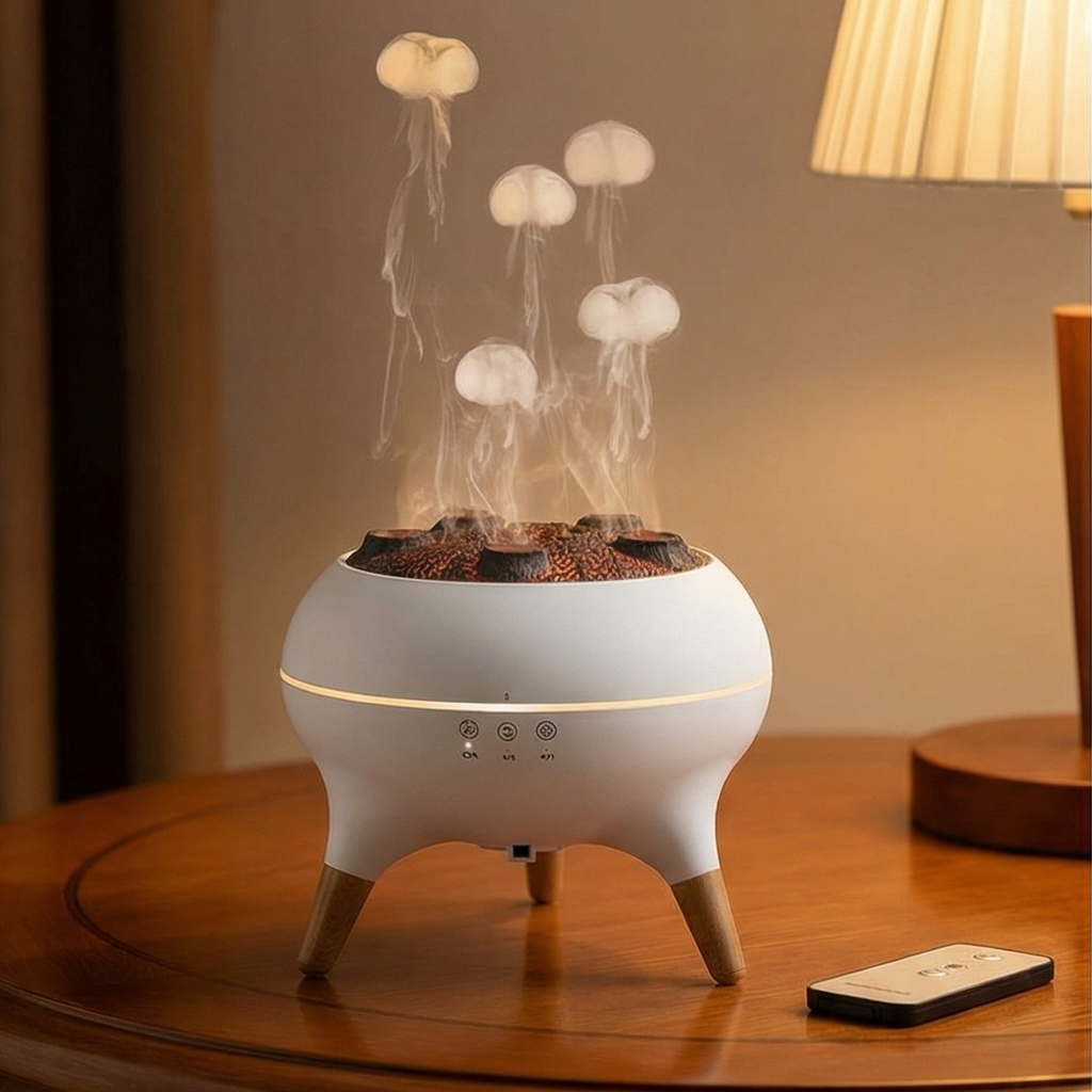 Dynamic Jellyfish Aroma Diffuser | 250ml Essential Oil Humidifier with LED Mood Lights