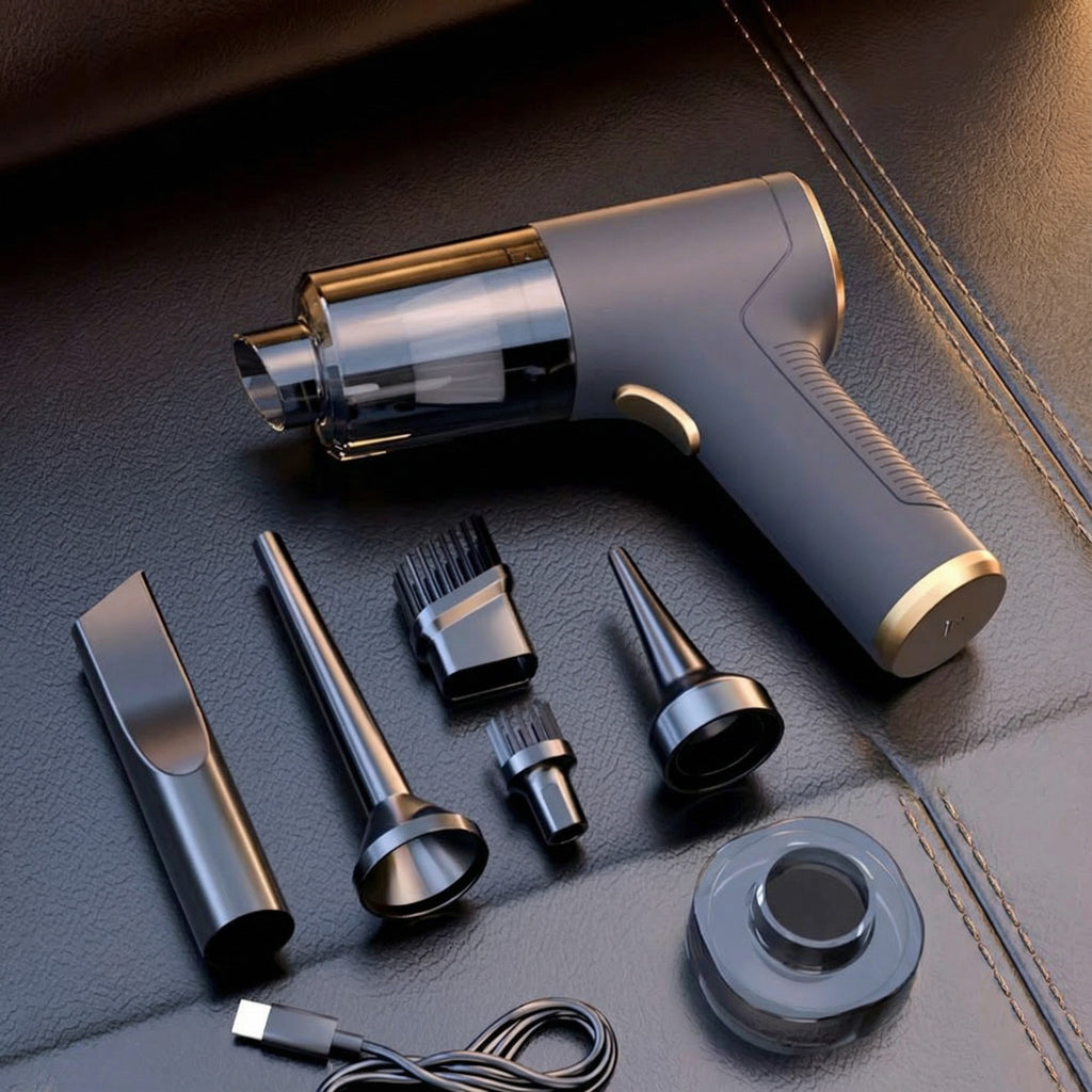 Mini Car Vacuum Cleaner – Ultra-Powerful Wireless Handheld Suction for Car & Home Cleaning