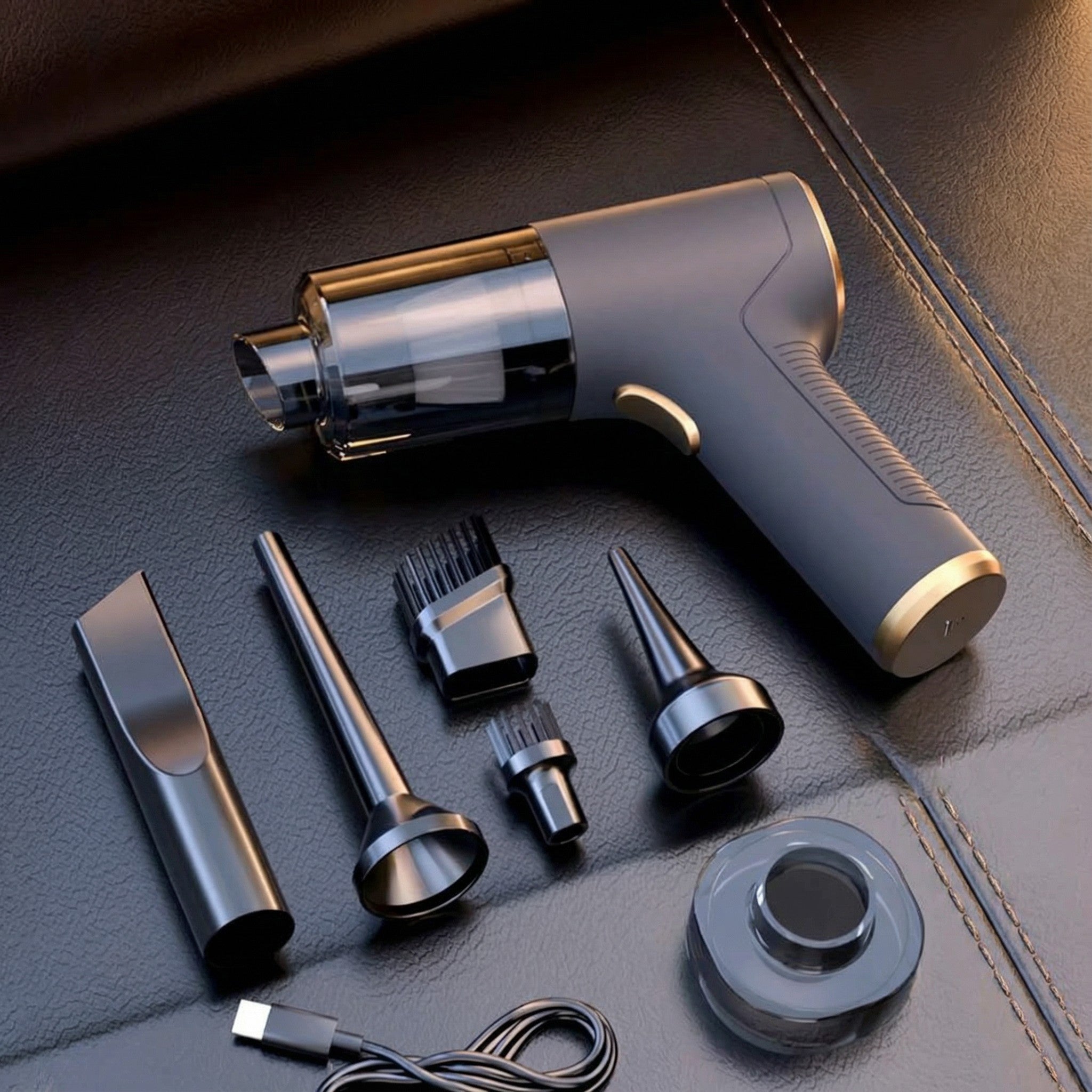 Mini Car Vacuum Cleaner – Ultra-Powerful Wireless Handheld Suction for Car & Home Cleaning