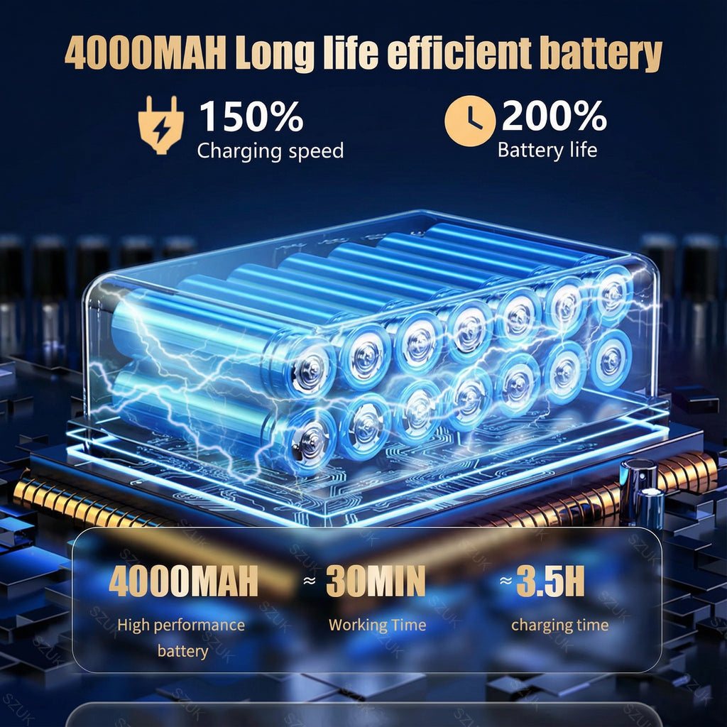 Mini Car Vacuum Cleaner – Ultra-Powerful Wireless Handheld Suction for Car & Home Cleaning