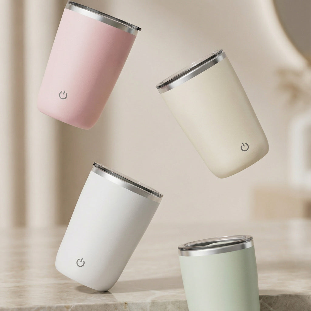 Automatic Self-Stirring Magnetic Mug - Stainless Steel Coffee & Milk Mixing Cup With USB Portable