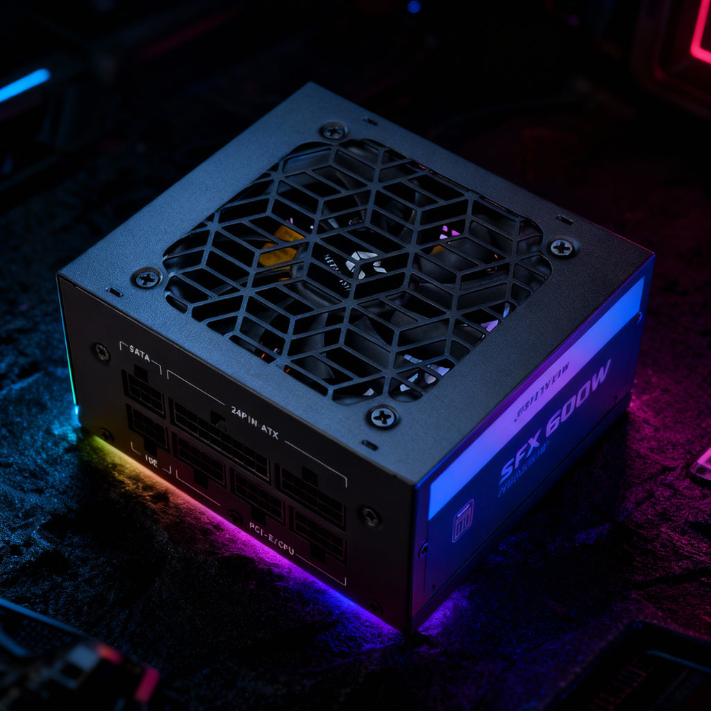 METALFISH SFX 500W / 600W Black Full-Modular 80+ Bronze PSU | Compact Silent Mini ITX Power Supply (100–240V)