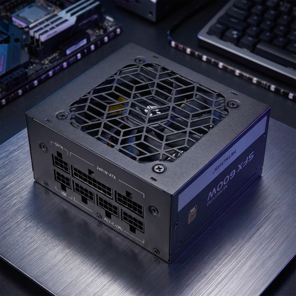 METALFISH SFX 500W / 600W Black Full-Modular 80+ Bronze PSU | Compact Silent Mini ITX Power Supply (100–240V)