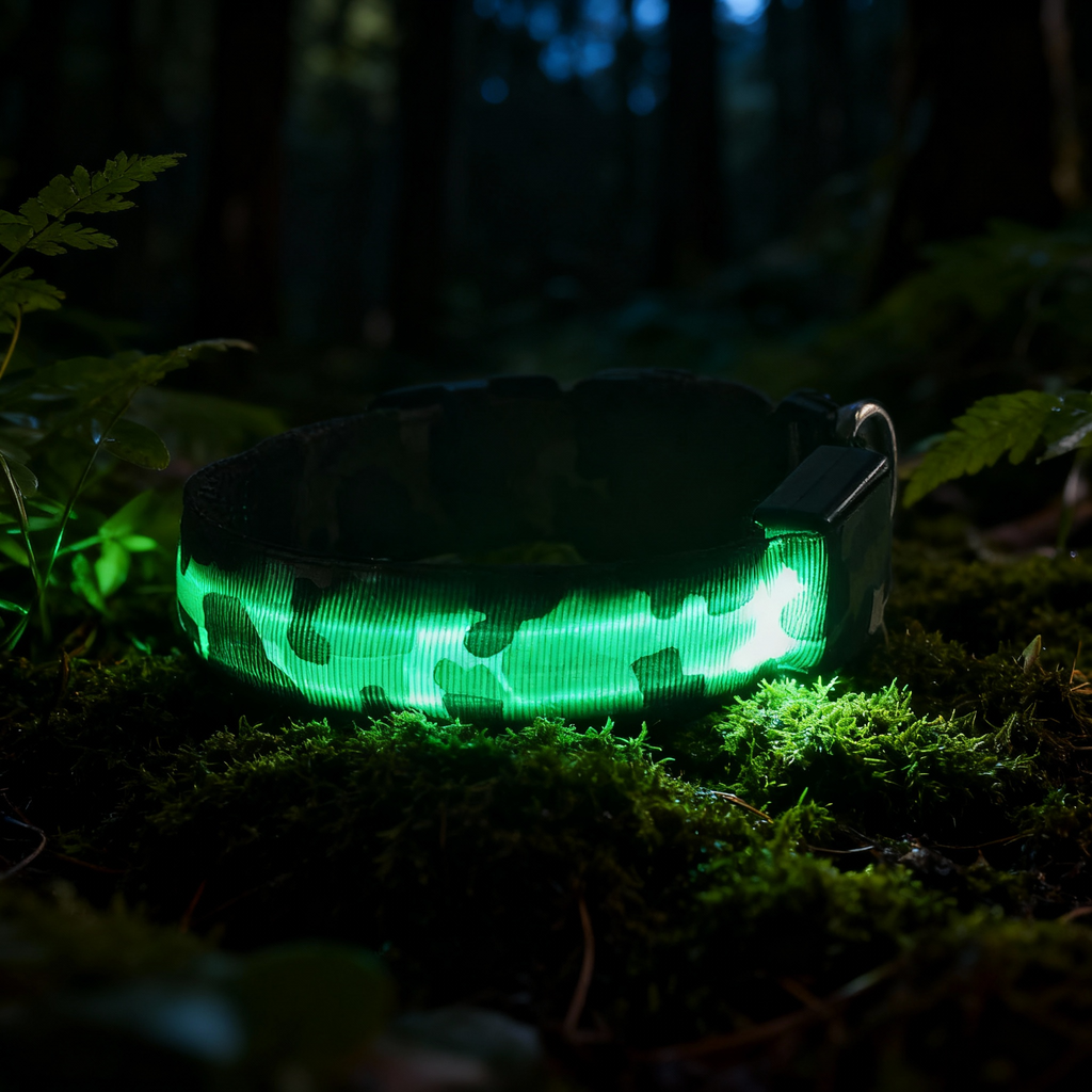 Glow Guard LED Dog Collar – USB Rechargeable Night Safety Collar