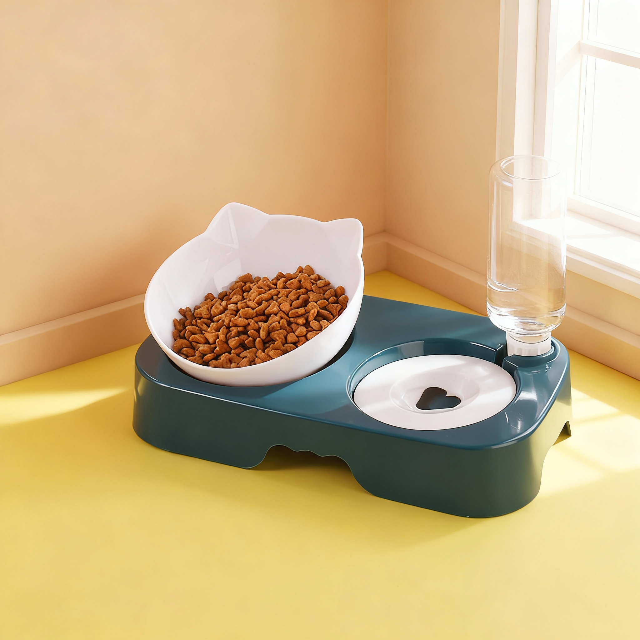 Hydra Bowl Auto Pet Water & Food Dispenser – No-Spill Gravity Feeder