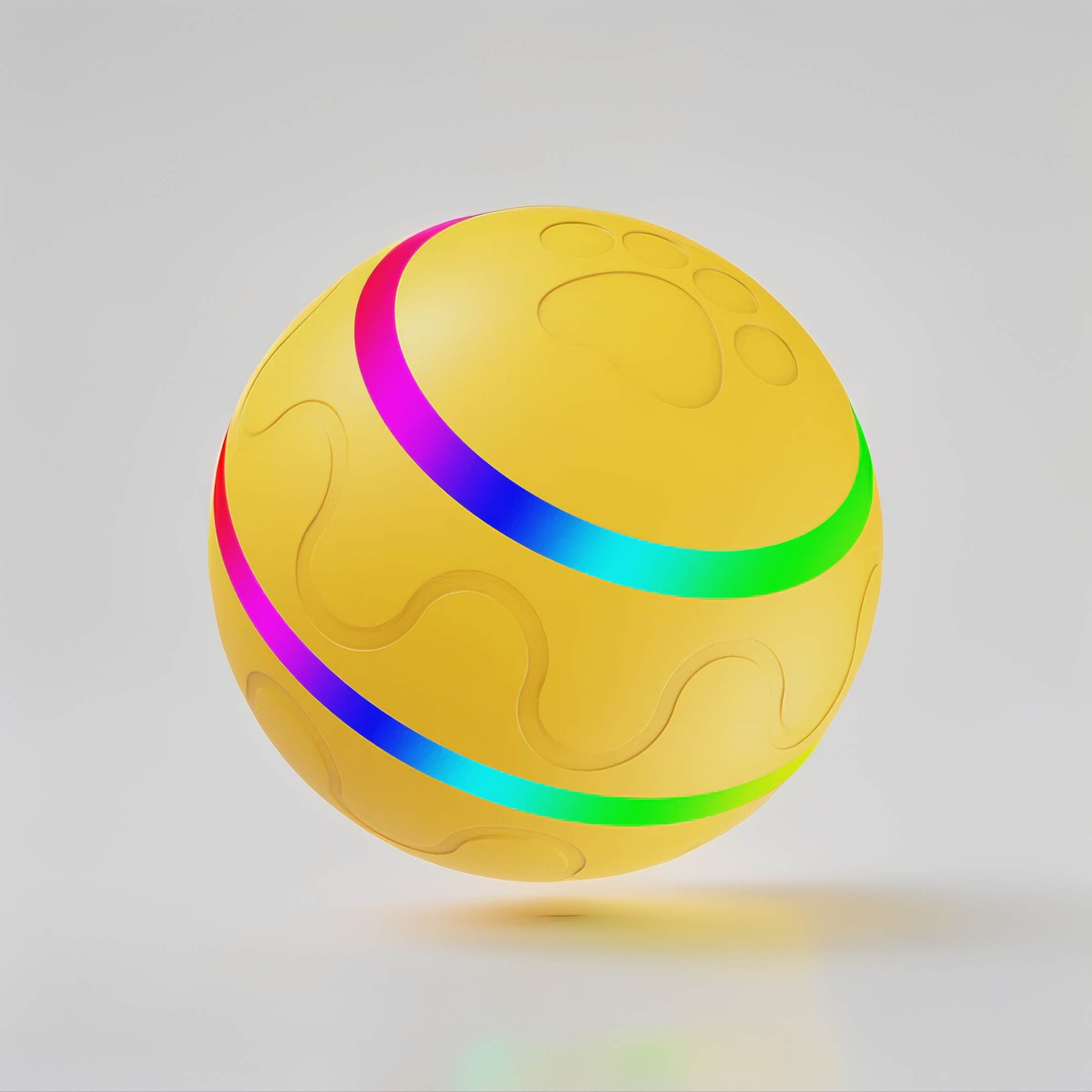 Interactive Self-Rotating Pet Ball Toy with USB Charging