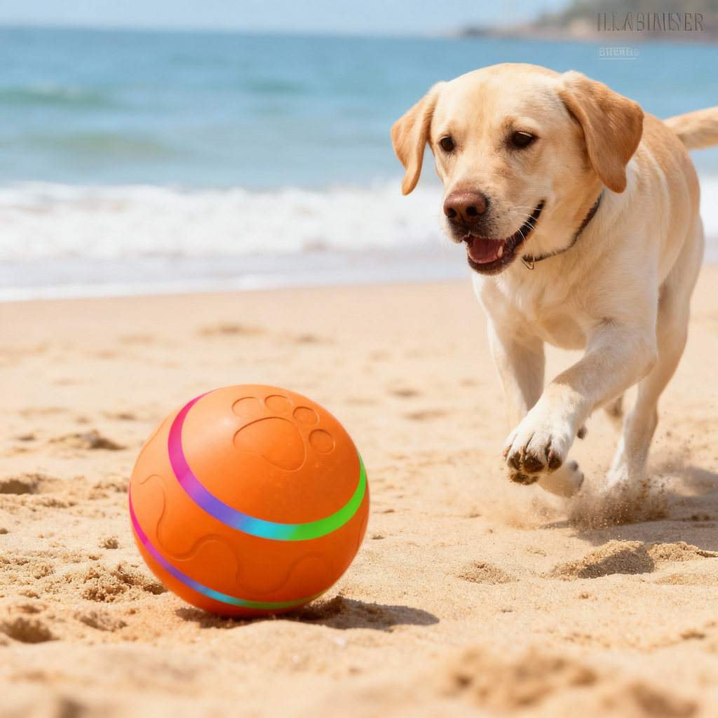 Interactive Self-Rotating Pet Ball Toy with USB Charging